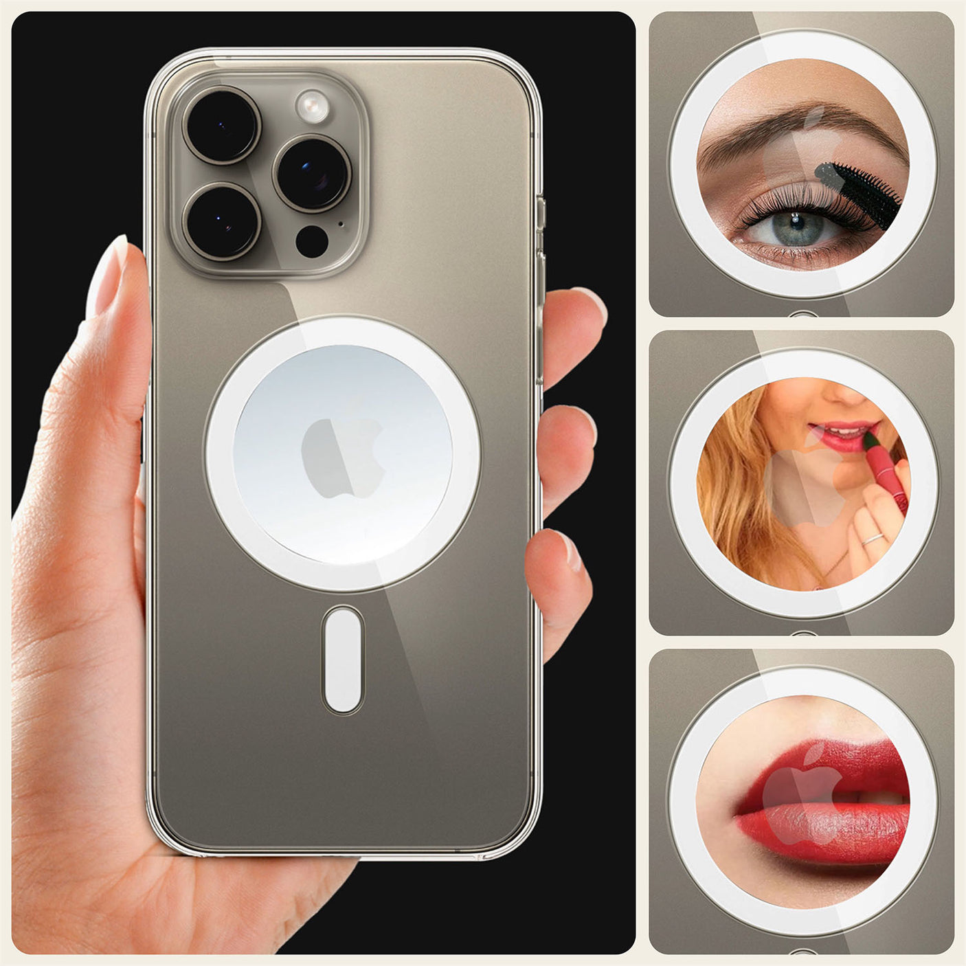 iPhone Mirror Decals - For Clear Cases