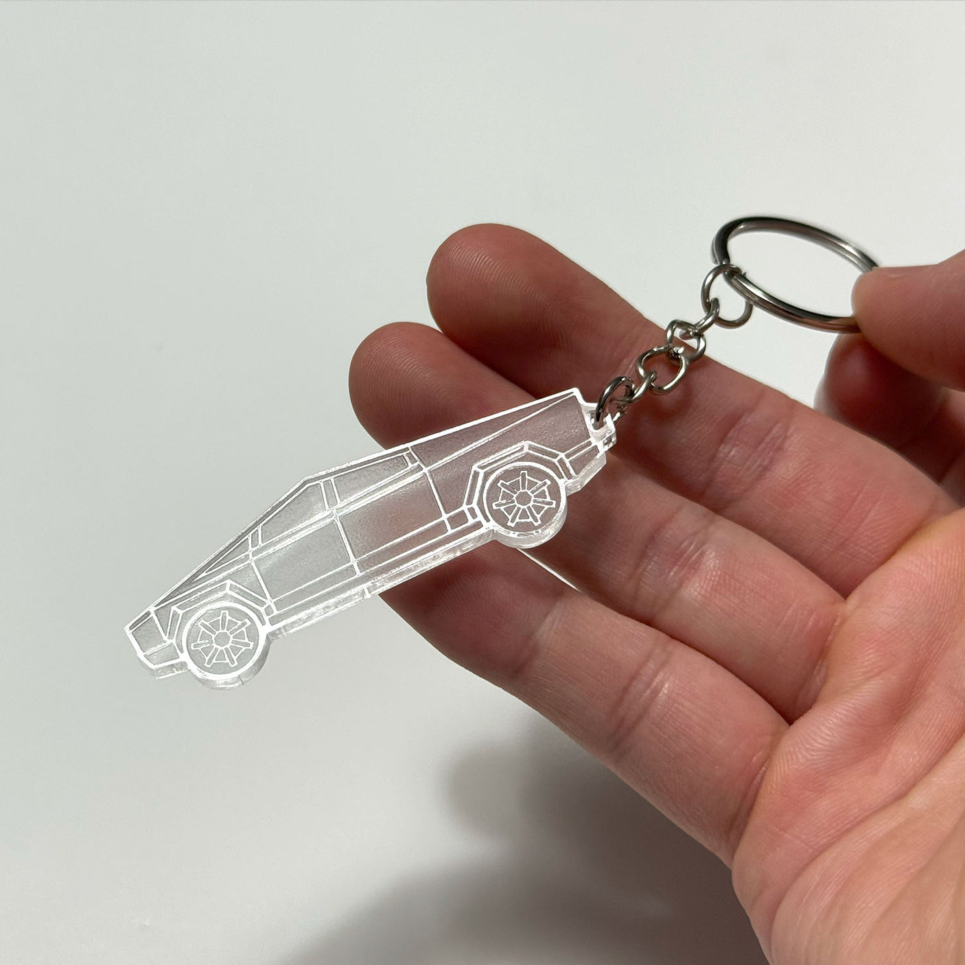 Tesla Cybertruck Keychain