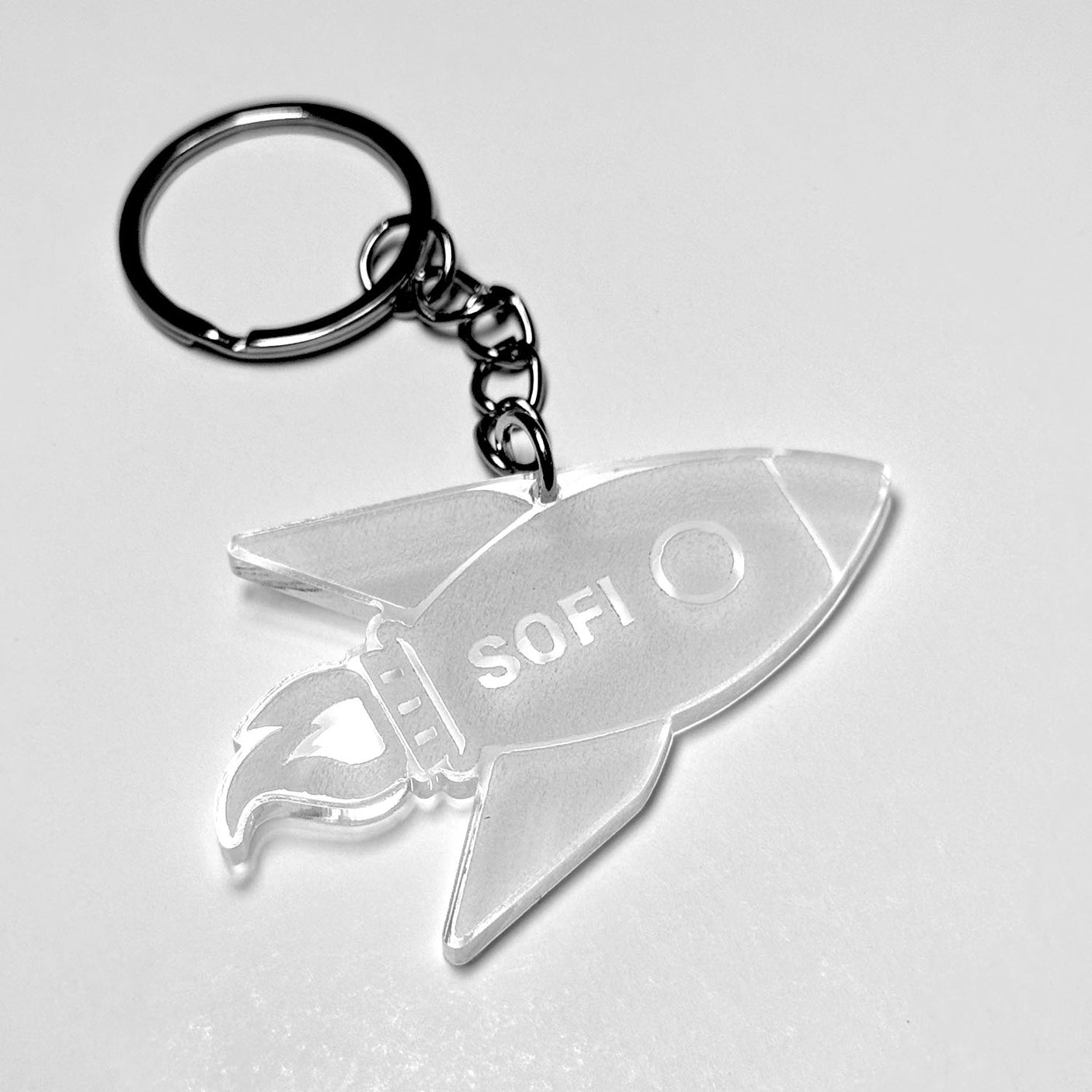 Stock Rocket Keychain